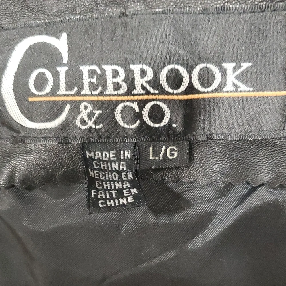 Coldbrook Classic Black Leather Belted Jacket - Picture 10 of 11
